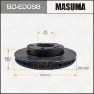 ���� ��������� Masuma, front Ssangyong Kyron 05-15 [��.2] Masuma ���. BD-E0088 Masuma, �������� BDE0088 ����