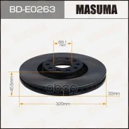 ���� ��������� Masuma, front AUDI A6, A4 99- Masuma ���. BDE0263, �������� BDE0263 ����