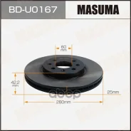 ���� ��������� Masuma BD-U0167 (1/2) front OPEL Astra-H 06-14 93197712 Masuma ���. BD-U0167, �������� BDU0167 ����