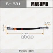 ����� ��������� Masuma H- /rear/ JAZZ 2009- Masuma ���. BH631, ������ BH631 ����
