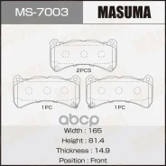 ������� �������� Masuma MS-7003 04465-0W120, �26296VA040, �26296VA041, �DR3Z-2001-B, �DR3Z-2001-D Masuma ���. MS-7003 MS7003 ����