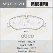 ������� ��������� �������� AN-4466K, P44014 front Masuma Masuma ���. MSE0078, �������� MSE0078 ����