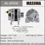 ��������� Masuma, Nissan / HR12DE, HR15DE, HR16DE (14V/110A) Masuma ���. AL-2002 AL2002 ����