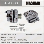 ��������� Mitsubishi 4B10, 4B11, 4B12 (12V/120A) Masuma Masuma ���. AL3000 AL3000 ����
