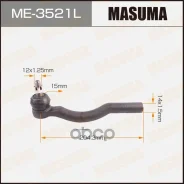 ���������� ������� ���� Masuma Toyota Estima / TCR1#, TCR2#, CXR1#, CXR2# 90-99 LH Masuma ���. ME-3521L Masuma, ����� ME3521L ����