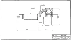 ���� �������� /������ /����� HDK ��� Subaru Forester 19972002 Impreza 19921995 Legacy 19891995 EJ20; 30*56*27; FU008; (TG9108) 28021AA501 28021AA551 2...