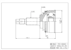 ���� �������� /�������� ������ /����� HDK ��� Scepter Windom 19921996; 27*56*30; TO013A48; (TOE013A TG9513Z48 0110013A48) 4341033201 HDK TO013A48 ����