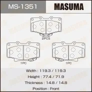 ������� �������� Masuma MS-1351 / AN-406wk 04465-35140, �04491-35240, �04491-35241, �AY040-TY053 Masuma MS1351 MS1351 ����