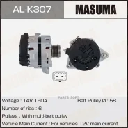 ��������� KIA / G4ND, G4KD, G4NC (14V/150A) Masuma AL-K307 Masuma ALK307 ALK307 ����