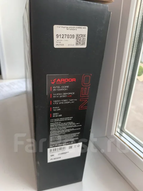 Ardor Neo. 17.3", 144����, ��� 16 ��, ���� 512���, WiFi: 1, Bluetooth: 1, ����������� �� 8��. ����