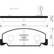 ������� ���������, �������� Honda Civic IV (1987-1991)/ Accord II (AC, AD, SZ) (1981-1985) Sangsin Brake SP1427 Sangsin Brake SP1427 SP1427 ����