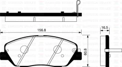 ������� ��������� �������� 58101-2PA00/SP1246 Sangsin Brake SP1246 ����