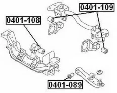 ����������� ������� ������������� | ����� ����/��� | Mitsubishi/ Pajero Pinin/ IO H61W-H77W 1999-2005 0401108 ����