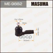 ���������� ������� Mitsubishi Outlander 07- Masuma ���. ME-9882 ME9882 ����