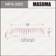 ������ ��������� Toyota Yaris 1.3-1.5L 1999- Masuma ���. MFA-320 MFA320 ����
