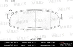 ������� ��������� ������ (��� �������) (����� Semi-Metallic) Toyota LAND Cruiser J200 4.5D/4.7 07-/Lexus LX570 08- (TRW GDB3491) E110356 Miles E110356...