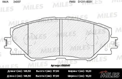 ������� ��������� �������� (��� �������) (����� Semi-Metallic) (Toyota RAV4 III-IV) (TRW GDB3424) E100147 Miles E100147 E100147 ����