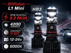 ����� ������������ HB3 / 9005 LED mini ����� ����� ���� 6000K 2�� ����