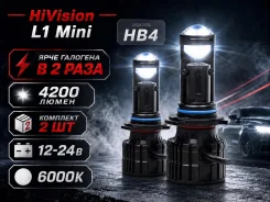 ����� ������������ HB4 / 9006 LED mini ����� ����� ���� 6000K 2�� ����