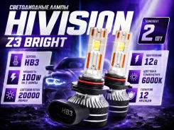 ����� ������������ HiVision Z3 Bright HB3 9005 ����� 10 000Lm LED 2�� 9008081041, 2629689905, 33115SH3A01, 1864765009H, 0947112151 ����