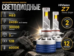 ����� ������������ HB3 9005 LED ������� ������� ���� 6000K 15000Lm 2�� ����