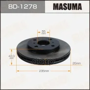 ���� ��������� Toyota Probox (NCP50) �������� Masuma Masuma ���. BD1278 BD1278 ����
