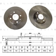 ���� ��������� FIAT Bravo/Mulipla 95- ����. Blitz BS0115 Blitz BS0115 BS0115 ����