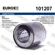 ������������� ������������ ����. ������ � ������ Toyota Land Cruiser Prado 120 4.0 Euroex Euroex 101207 Euroex 101207 101207 ����