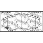 ������� ��������� �������� �������� JEEP Grand Cherokee III 2004-2010 Febest 2001-Carvf Febest 2001Carvf 2001CARVF ����