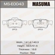 ������� �������� Masuma, P50064 rear (1/6) Masuma MSE0043 Masuma MSE0043, ������ MSE0043 ����