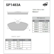 ������� ���������, �������� Renault CLIO II (1998-2005)/ Laguna I (1993-2001)/ Megane I (1996-2003)/ Safrane II (B54) (1996-2000)/ Scenic I (1999-2003...