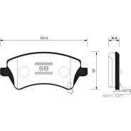 ������� ����. �������� Hi-Q Toyota Fielder 02 (D1215) Sangsin Brake SP1502 Sangsin Brake SP1502 SP1502 ����