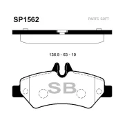 ������� ���������, ������ Mercedes-BENZ Sprinter II (906) (2006 -), VW Crafter (2006- ) Sangsin Brake SP1562 Sangsin Brake SP1562 SP1562 ����