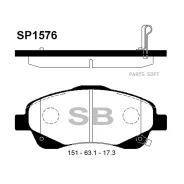 ������� ��������� �������� Toyota Corolla Verso II (R10) (2004-2009)/ Avensis II (2003-2008) Sangsin Brake SP1576 Sangsin Brake SP1576 SP1576 ����