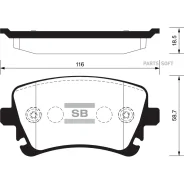 ������� ����. �������� Hi-Q AUDI A4 05-06 R (D1018) Sangsin Brake SP2112-R Sangsin Brake SP2112R SP2112R ����