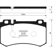 ������� ��������� MB W221/C216/C219 -13 ����. Sangsin Brake SP2188 Sangsin Brake SP2188 SP2188 ����