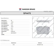 ������� ��������� VAG A8 20- ����. Sangsin Brake SP4475 Sangsin Brake SP4475 SP4475 ����