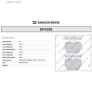 ������� ��������� BMW 330iX 20- Sangsin Brake SP4396 Sangsin Brake SP4396 SP4396 ����
