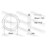 ������ �������������� ���������� ������ 121X4.2 Febest 02400027 02400027 ����
