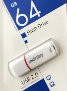 ����-���� 64 GB, SMARTBUY Crown, USB 2.0, �����, SB64GBCRW-W 512779 ����