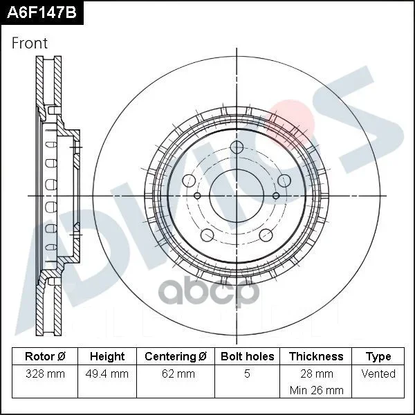 ���� ��������� �������� Advics ���. A6F147B A6F147B ����