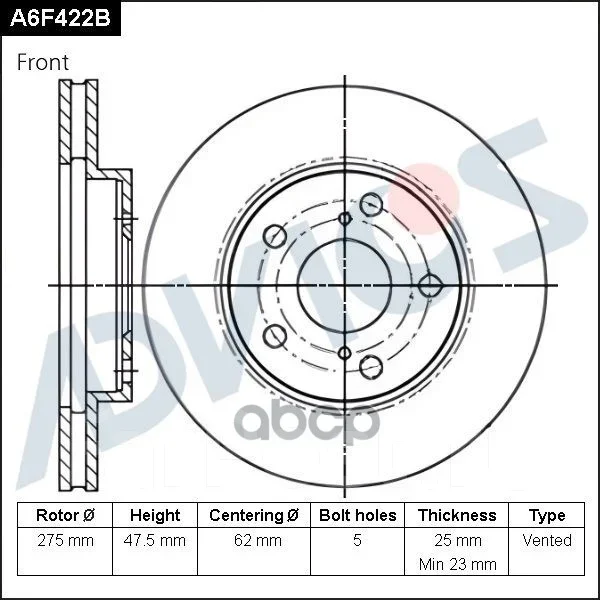 ���� ��������� ���. Advics A6F422B ����