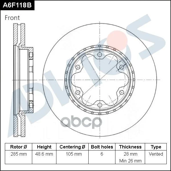 ���� ��������� ���. Advics A6F118B ����