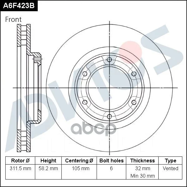 ���� ��������� ���. Advics A6F423B ����