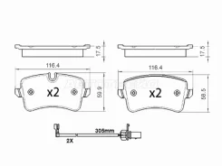 ������� ��������� (�����) Audi A4 08-19 / A5 07-16 ST-28-0251, ������ ST280251 ����