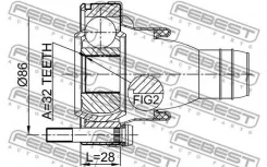 ���� ����������! ���������� ����, �������� BMW E39 95-03 [178Febest1911X5SHA] 1911X5SHA ����