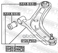 ����� �������� ������ Suzuki Vitara (2015) [178Febest0724Vitfrh] 0724VITFRH ����