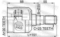 ���� ���������� �������� Hyundai Elantra /Lantra /Tucson [178Febest1211MAT15] 1211MAT15 ����