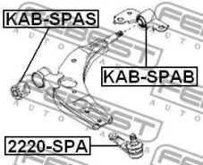 ����� ������� �������� �������� KIA Carens / Sephia / Shuma / Spectra [178Febest2220SPA] 2220SPA ����
