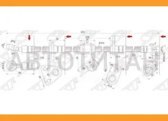 ����� ��������� �������� (�������) Honda Civic/Integra/Domani 91- LH SAT ST01465SR3020, ����� ST01465SR3020 ����